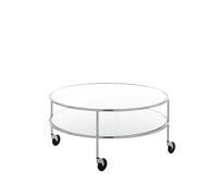 Lammhults Table basse Chicago III Stratifié blanc-chrome