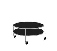 Lammhults Table basse Chicago III Stratifié noir-chrome