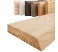 LAMO Manufaktur Étagère bois massif sans pièces de fixation Etagere 40 cm largeur Couleur: naturel, Bord: naturel, belle veinure
