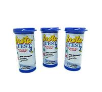 LaMotte Lot de 3 paquets de 50 bandelettes de test Insta Plus, Testeur Piscine - Chlore ou brome, pH et alcalinité totale