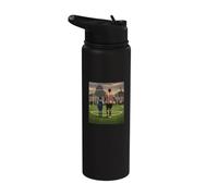 L'AMOUR D'UN PÈRE ET FILS POUR FOOTBALL AU BRÉSIL Stainless Steel Insulated Water Bottle