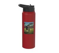 L'AMOUR D'UN PÈRE ET FILS POUR FOOTBALL FLORIDE CALIFORNIE Stainless Steel Insulated Water Bottle
