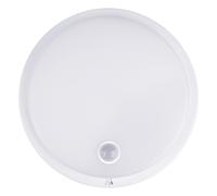 Maclean Lampe LED MCE525 avec détecteur de mouvement | PIR 10 W IP65 Neutre 4000 K 1000 lm Plafonnier pour l'extérieur et l'intérieur avec fonctionnement continu Blanc)