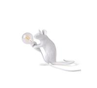 Seletti Lampe de table Mouse Lamp MAC – Résine, USB – Blanche
