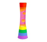 LAMPADA LAVA LAMP RAINBOW ARANCIONE LIQUIDO ROSA H40CM