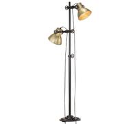 Lampadaire 2 flammes laiton E27 fonte
