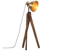 vidaXL Lampadaire 25 W laiton antique 45x45x120 cm E27, lampe, lampe sur pied, lampe industrielle, lumière, lampe de lecture, éclairage Marron