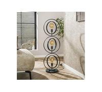 Lampadaire 3 lampes 40x30x124 cm en métal gris foncé - SYBIL