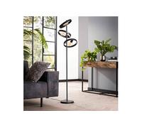 Lampadaire 3 lampes rondes en métal gris foncé - HOOVY