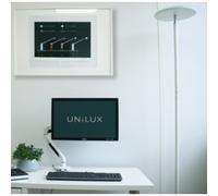 Lampadaire leddy Unilux led prise europe blanc