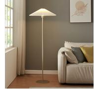 Lampadaire Appledore métal 147 cm or blanc