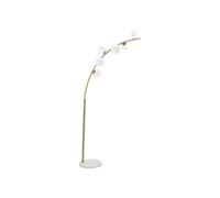 Lampadaire Arc 6 Sphères ""Luci"" 220cm Blanc & Or