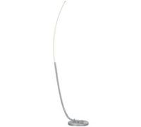HomCom Lampadaire sur pied LED contemporain, 3 niveaux réglables, interrupteur à pied, Argenté
