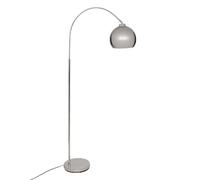 Lampadaire arc en acier FLORIS - H. 177 cm - Argent