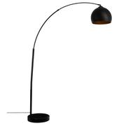 Lampadaire arc ""Hyto"" marbre et métal noir H177cm