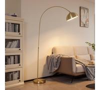 Lampadaire arc Lennart Lindby, doré, Salon / Salle à manger, Métal, Moderne, Lampadaire