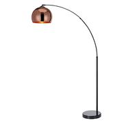 Lampadaire arqué Teamson Home noir/rose dore 110 X 30 X 170