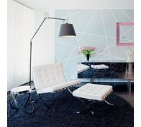 Lampadaire Artemide Tolomeo Mega Noir Noir Abat-jour 42 cm