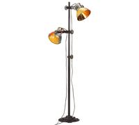 Lampadaire avec 2 Abat-jour Noir E27 Fonte Lampe sur Pied Eclairage vidaXL