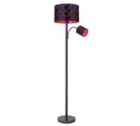 Lampadaire avec liseuse lampadaire salon lampadaire liseuse or noir, télécommande dimmable, 1x 8,5W 1x 4,8W, DxH 35 x 162 cm