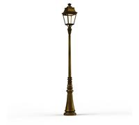 Lampadaire Avenue 3 N°7 LED Warm Patine dorée 009 Diffuseur clair - PRADIER 103228009