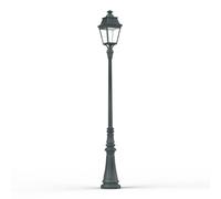 Lampadaire Avenue 3 N°7 LED Warm Patine vert de gris 008 Diffuseur clair - PRADIER 103228008