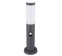 Lampadaire balcon SENSOR lampe base acier inoxydable anthracite DIMMABLE dans un ensemble comprenant des lampes LED RGB