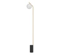 Lampadaire BETULIA E27 1X40W en acier noir et laiton 180x180x1720mm