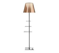 Bibliothèque Lampadaire Chrome/ Bronze