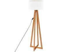 Lampadaire bois et blanc Molu H140 Atmosphera Naturel et blanc G