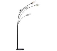 Lampadaire - BRILLIANT - Glasini - 5 ampoules E14 - Verre fumé noir - Design contemporain