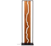 Lampadaire - Brilliant - THUNDER - 120x15x33cm - LED intégrée - noir mat et bois