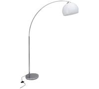 Lampe sur pied E27 Brilliant Vessa 60 W avec interrupteur chrome, blanc