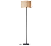 Lampadaire - Brilliant - WIMEA - E27 1x52W - 161,5 x 38 cm - noir et naturel - métal et jonc de mer