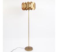 Lampadaire chic en métal doré SPIRALE