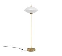 Fritz Hansen Lampadaire Clam 128 x 40 cm Opale / Laiton