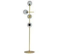 Lampadaire Dyberg Larsen Como, Couleur Fumée/ Laiton