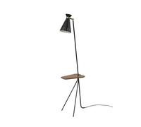 Lampadaire Cône Nordique Chaleureux avec Table Noir