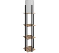Lampadaire D BY M.RED Natural Black - MDF - Design contemporain - Eclairage