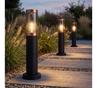 Lampadaire De Balcon En Acier Inoxydable Ensemble De 3 Cuivre 1 Flamme H 45 Cm