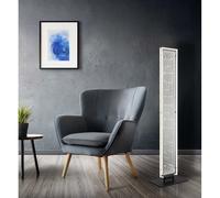 Lampadaire de bureau en verre noir mat effet 3D LED H 117 cm