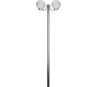Lampadaire de jardin 2 lampes 220 cm