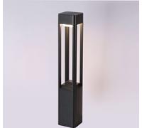 Lampadaire de jardin 80 cm LED 10W noir sablé carré NUTRI Italux