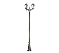 Lampadaire de jardin classique 295 cm, 2xE27, noir, IP43, SU-MA Retro OGMWN 2