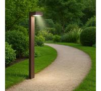 Lampadaire de jardin Ideal Lux LED 3000K brun café IP65 SIRIO 365428