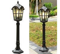 Lampadaire de jardin Luminaire extérieur Lampe sur pied Noir,E27,H 82 cm