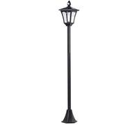Lampadaire de jardin solaire - LED - Noir - Détecteur de mouvement - 160 cm - Énergie solaire