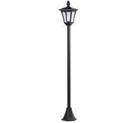 Lampadaire de jardin solaire - ROYAL GARDINEER - Design rétro - Noir - Énergie solaire - LED
