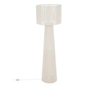 Lampadaire design en coton Blanc 45x45x145 cm