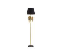 Lampadaire Design ""Perroquets"" 164cm Or & Noir